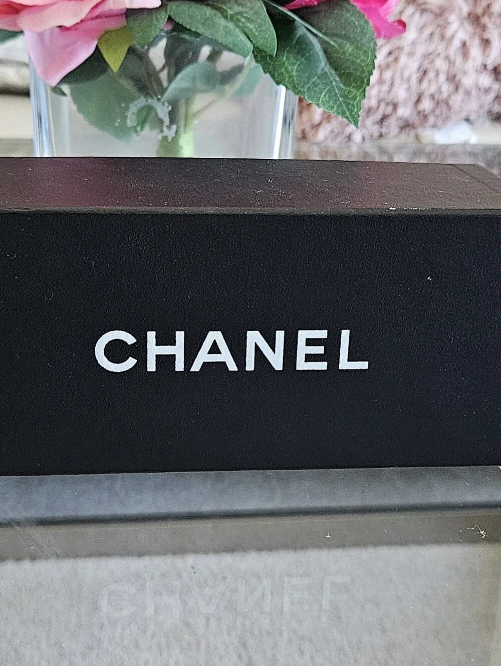Chanel 4222 18K Rose Gold Mirrored Cat-Eye Sunglasses with Case